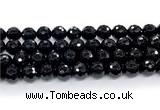 CON127 15.5 inches 12mm faceted round black onyx gemstone beads