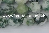 CAA1023 15.5 inches 12mm faceted nuggets tree agate beads