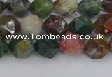 CAA1027 15.5 inches 8mm faceted nuggets Indian agate beads