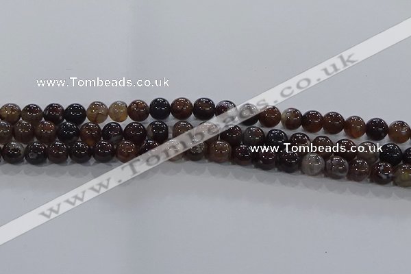 CAA1037 15.5 inches 8mm round dragon veins agate beads wholesale