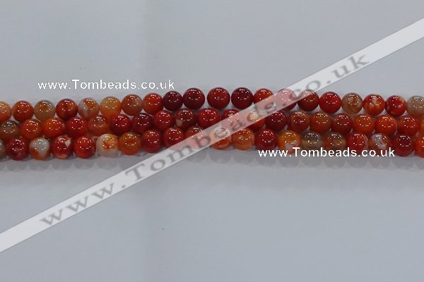 CAA1047 15.5 inches 8mm round dragon veins agate beads wholesale