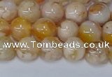 CAA1072 15.5 inches 8mm round sakura agate gemstone beads