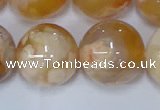 CAA1076 15.5 inches 16mm round sakura agate gemstone beads