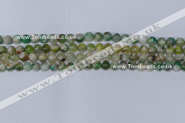 CAA1090 15.5 inches 6mm round sakura agate gemstone beads