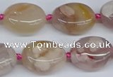 CAA1120 15.5 inches 15*20mm nuggets sakura agate gemstone beads