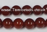 CAA113 15.5 inches 12mm round red agate gemstone beads wholesale