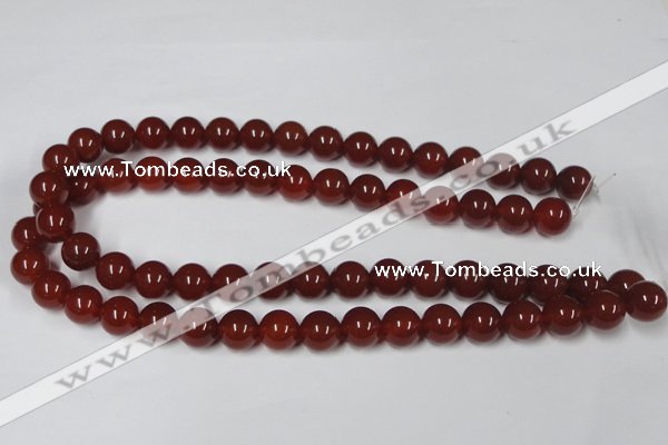 CAA113 15.5 inches 12mm round red agate gemstone beads wholesale