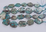 CAA1160 15.5 inches 20*25mm - 35*45mm freeform ocean agate beads