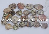 CAA1161 15.5 inches 20*25mm - 35*45mm freeform ocean agate beads