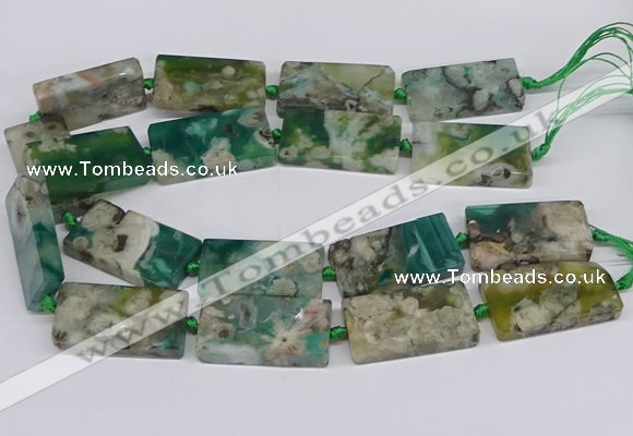 CAA1169 15.5 inches 22*40mm rectangle sakura agate gemstone beads