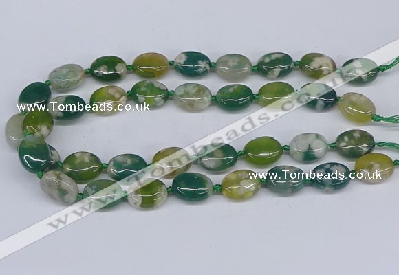 CAA1181 15.5 inches 15*20mm oval sakura agate gemstone beads