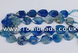 CAA1198 15.5 inches 22*25mm - 28*30mm faceted freeform sakura agate beads