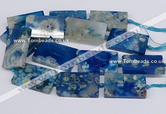 CAA1202 15.5 inches 30*50mm rectangle sakura agate beads