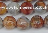 CAA1224 15.5 inches 12mm round gold mountain agate beads