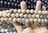 CAA1312 15.5 inches 10mm round matte plated druzy agate beads