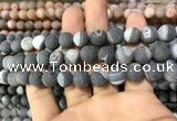 CAA1425 15.5 inches 10mm round matte druzy agate beads