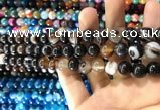 CAA1538 15.5 inches 8mm round banded agate beads wholesale