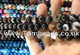 CAA1539 15.5 inches 10mm round banded agate beads wholesale