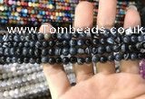 CAA1542 15.5 inches 4mm round banded agate beads wholesale