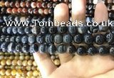 CAA1544 15.5 inches 8mm round banded agate beads wholesale