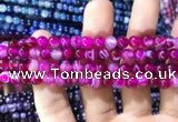 CAA1561 15.5 inches 6mm round banded agate beads wholesale