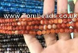CAA1566 15.5 inches 4mm round banded agate beads wholesale