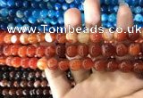 CAA1568 15.5 inches 8mm round banded agate beads wholesale