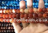 CAA1569 15.5 inches 10mm round banded agate beads wholesale