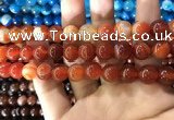 CAA1570 15.5 inches 12mm round banded agate beads wholesale