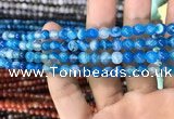 CAA1573 15.5 inches 6mm round banded agate beads wholesale