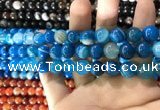 CAA1575 15.5 inches 10mm round banded agate beads wholesale