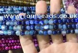 CAA1578 15.5 inches 4mm round banded agate beads wholesale