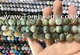 CAA1586 15.5 inches 8mm round banded agate beads wholesale