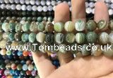 CAA1587 15.5 inches 10mm round banded agate beads wholesale