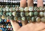 CAA1588 15.5 inches 12mm round banded agate beads wholesale