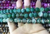 CAA1593 15.5 inches 10mm round banded agate beads wholesale