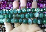 CAA1594 15.5 inches 12mm round banded agate beads wholesale
