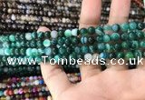 CAA1597 15.5 inches 6mm round banded agate beads wholesale