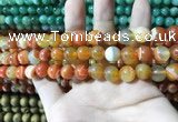 CAA1609 15.5 inches 6mm round banded agate beads wholesale