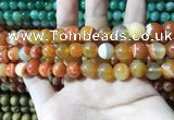 CAA1611 15.5 inches 10mm round banded agate beads wholesale