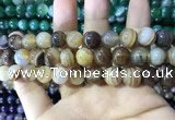 CAA1618 15.5 inches 12mm round banded agate beads wholesale