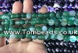 CAA1676 15.5 inches 8mm faceted round banded agate beads