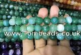 CAA1678 15.5 inches 12mm faceted round banded agate beads