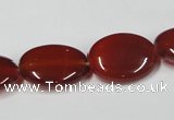 CAA172 15.5 inches 15*20mm oval red agate gemstone beads