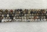 CAA1811 15.5 inches 6mm round banded agate gemstone beads