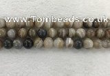 CAA1815 15.5 inches 14mm round banded agate gemstone beads