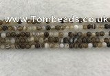 CAA1820 15.5 inches 4mm round banded agate gemstone beads