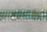 CAA1842 15.5 inches 8mm round banded agate gemstone beads