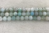 CAA1845 15.5 inches 14mm round banded agate gemstone beads