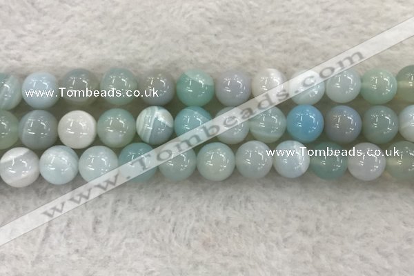 CAA1846 15.5 inches 16mm round banded agate gemstone beads